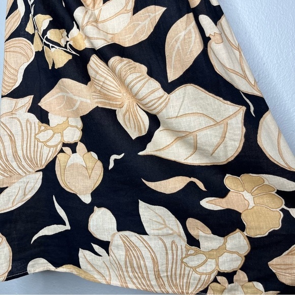 Rachel Zoe Women Linen Top Large Tropical Resort Beach Vacation Halter Neck - Picture 3 of 8